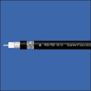 RG-58 A/U PVC (black) кабель