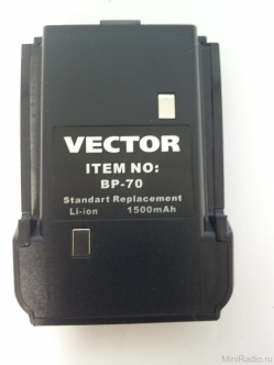 BP-70 Li-Ion 1500 мАч аккумулятор для VT-70/VT-70XT